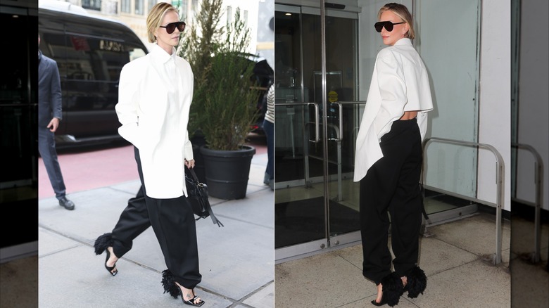 Charlize Theron in Midtown New York City in April 2026