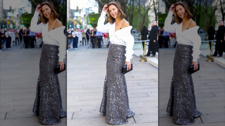 Katie Holmes at the "Brunello: The Gracious Visionary" gala screening in New York City in April 2026