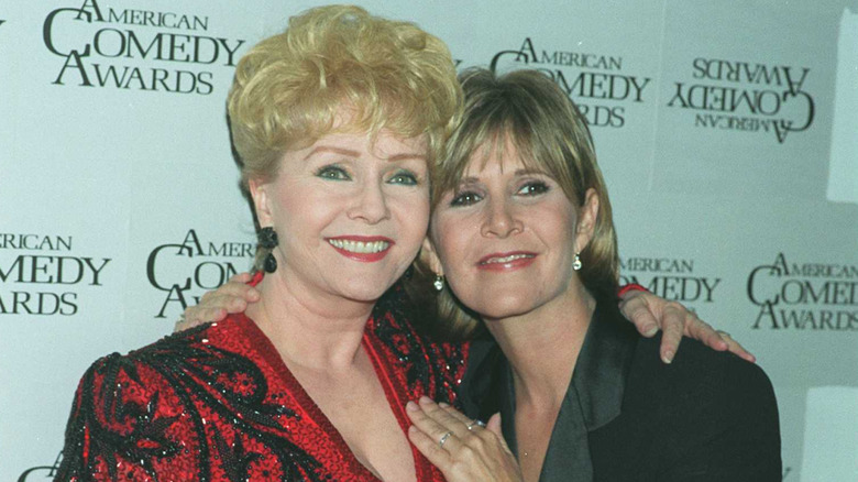 Debbie Reynolds and Carrie Fisher at the 11th annual Comedy awards 1997