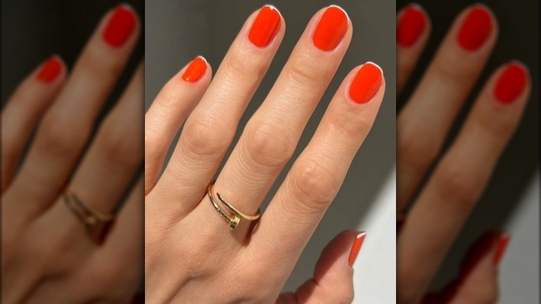 creamsicle manicure