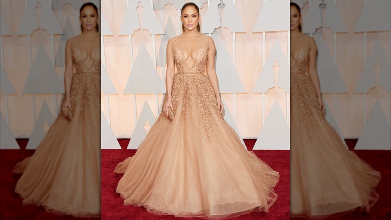 Jennifer Lopez at the 87th annual Academy Awards in Hollywood in February 2015
