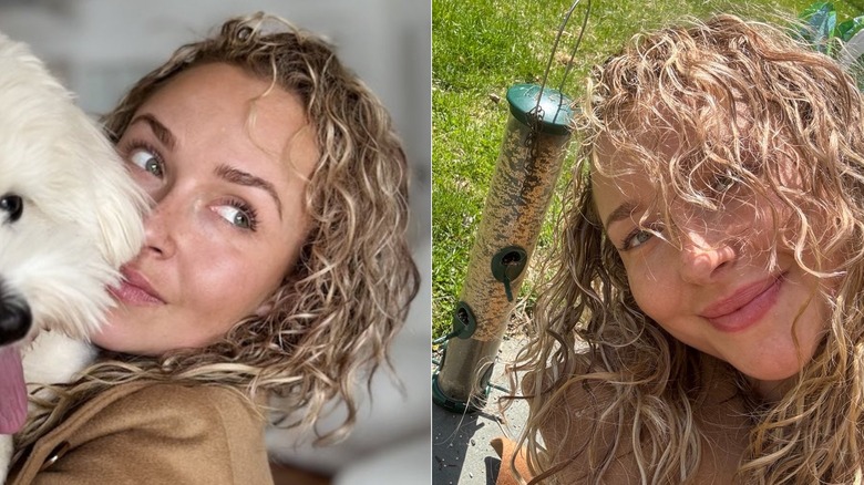 Hayden Panettiere with her natural curls