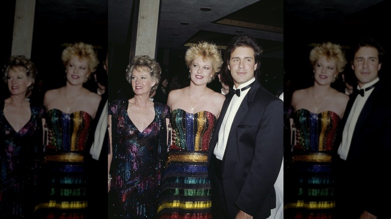 Melanie Griffith, Tippi Hedren, and Jean-Pierre Henraux at the 1987 Golden Globes