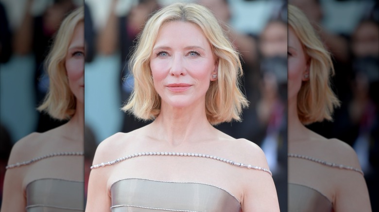 Cate Blanchett at the "Beetlejuice Beetlejuice" red carpet at the 81st annual Venice International Film Festival in August 2024