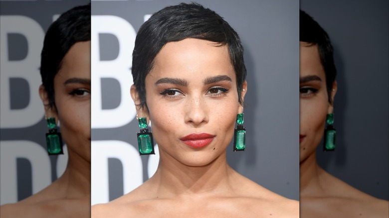 Zoë Kravitz at the 75th annual Golden Globe Awards in Beverly Hills in January 2018