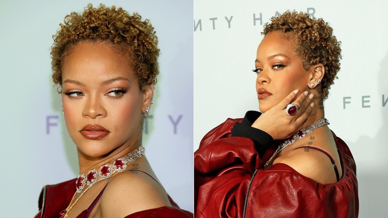 Rihanna at the Fenty Hair brand launch in 2024