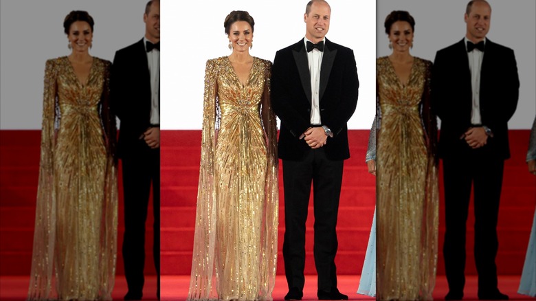Kate Middleton at the "No Time to Die" premiere in 2021