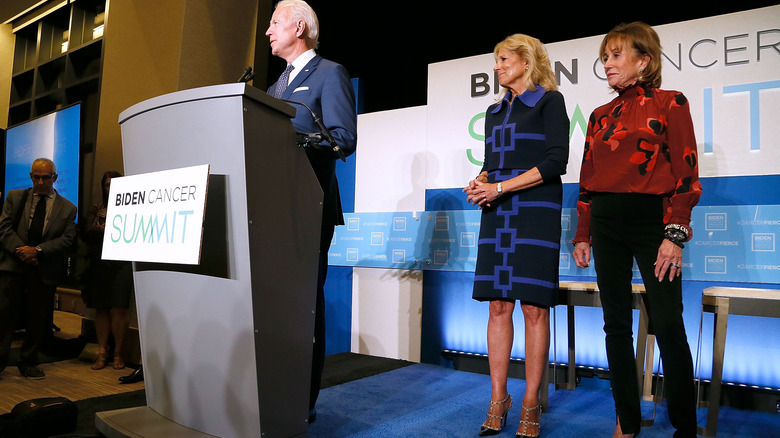Jill Biden and Joe Biden at the Biden Cancer Summit