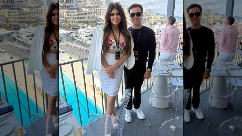 Kimberly Guilfoyle posing in a white set