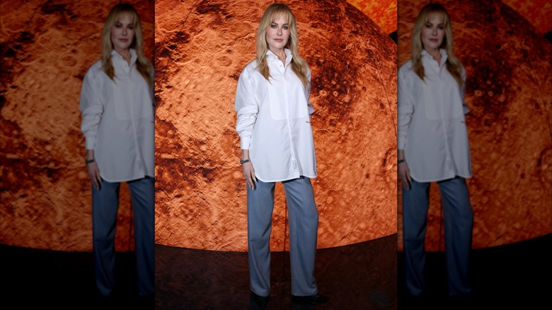 Nicole Kidman in jeans at Paris Fashion Week in October 2025