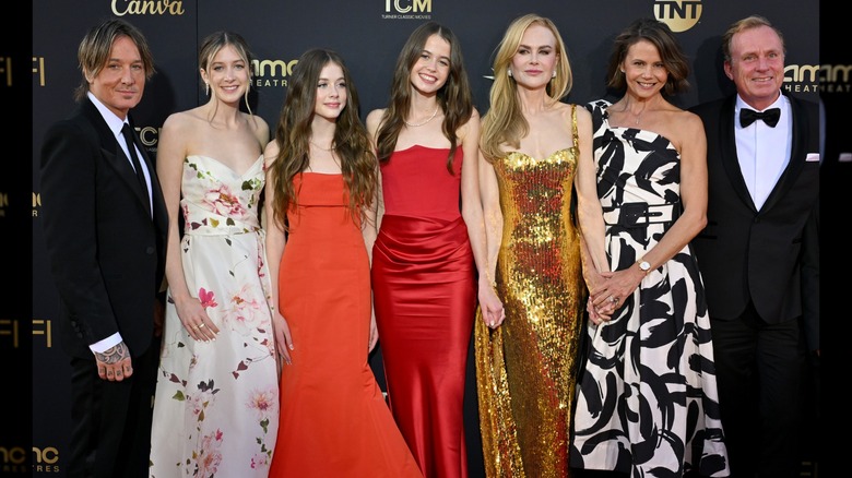Nicole Kidman with daughters Sunday Rose and Faith Margaret Kidman-Urban in April 2024