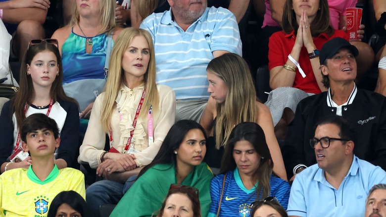 Nicole Kidman with daughters Sunday Rose and Faith Margaret Kidman-Urban in July 2024