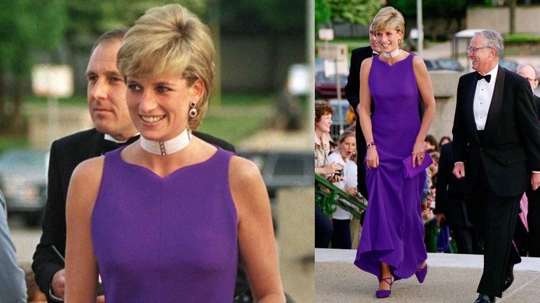 Princess Diana at a gala dinner at Field Museum of Natural History in Chicago in June 1996