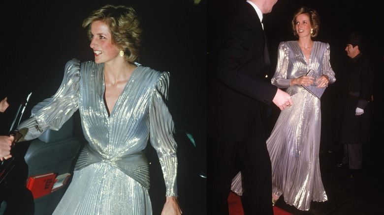 Princess Diana at a fashion show at Grosvenor House Hotel in London in March 1985