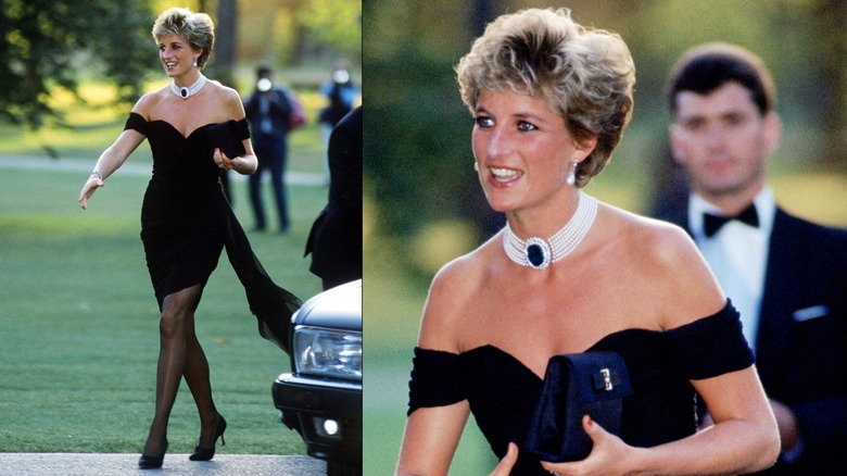 Princess Diana attends the Vanity Fair party at the Serpentine Gallery in London in June 1994