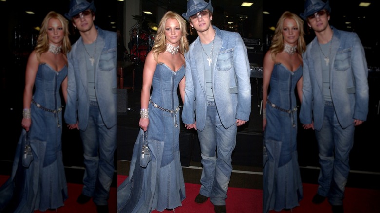 Britney Spears and Justin Timberlake at the 2001 AMAs