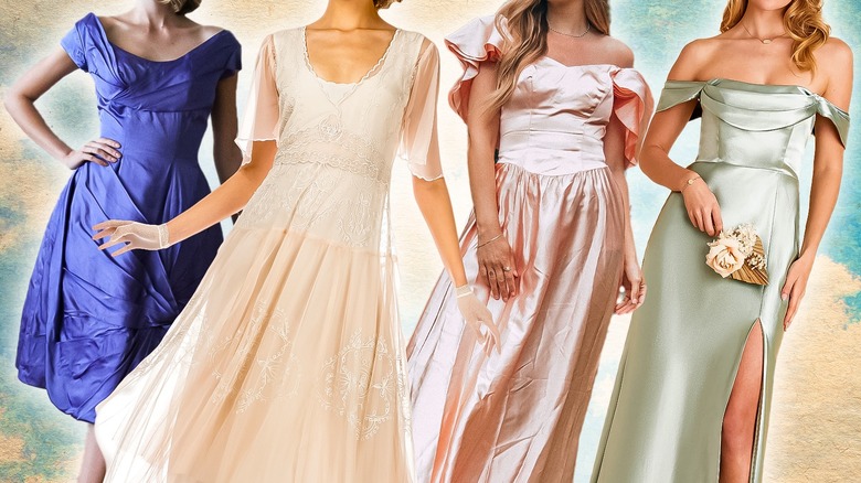 Composite of bridesmaid dresses