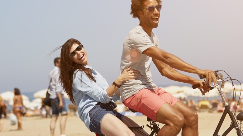 couple on bike