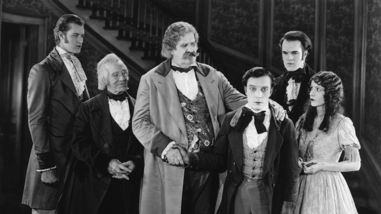 Actors on the set of 1923's 