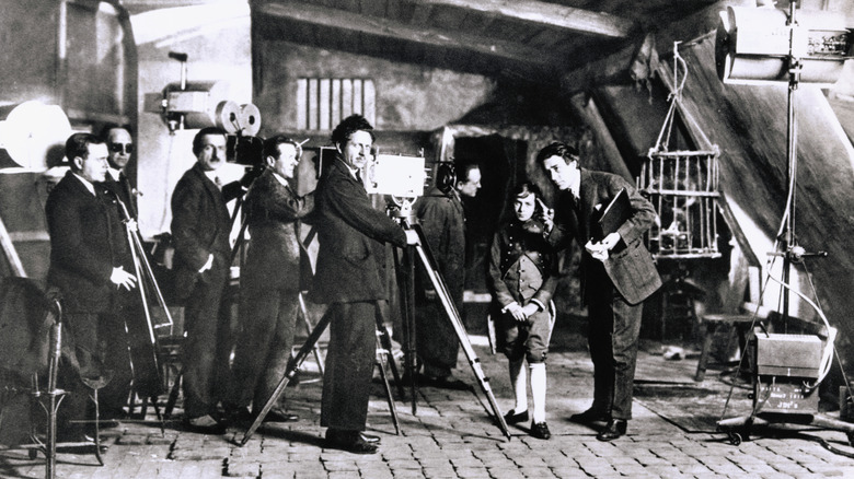 Behind the scenes of the 1927 film "Napoleon"