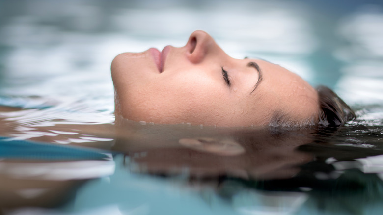 Woman in water