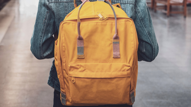 Yellow backpack