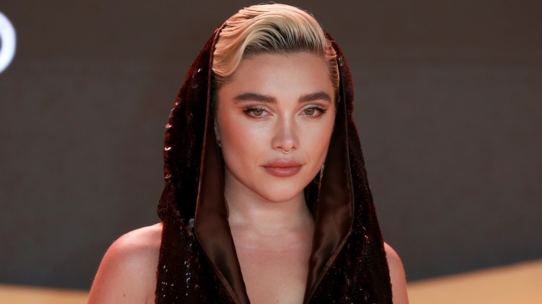 Florence Pugh in black