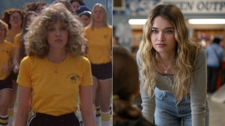 Left: Nancy Allen in "Carrie" 1976. Right: Alison Thornton in "Carrie" 2026.