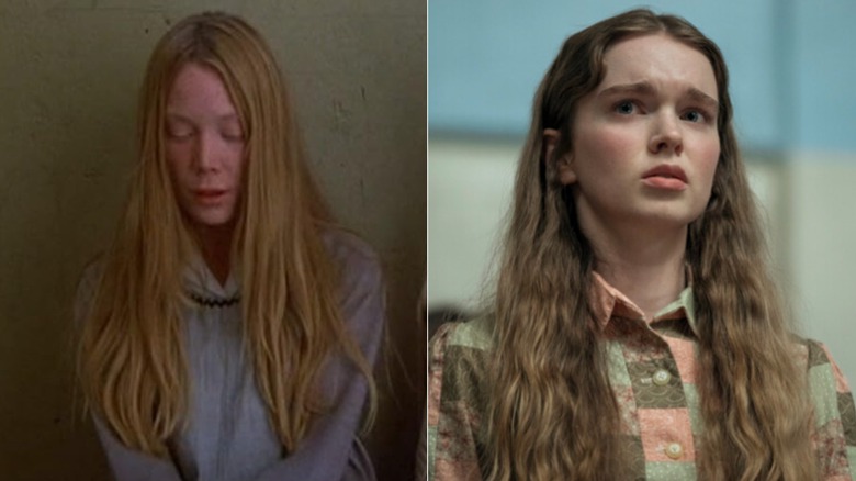 Left: Sissy Spacek in "Carrie" 1976. Right: Summer H. Howell in "Carrie" 2026.