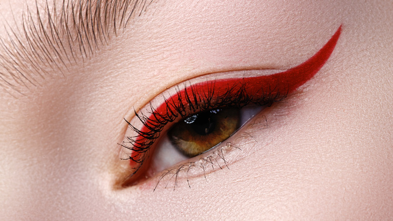 Red eyeliner