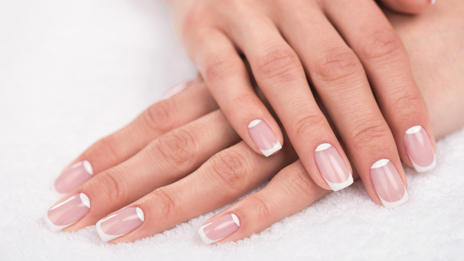 Double white French manicure