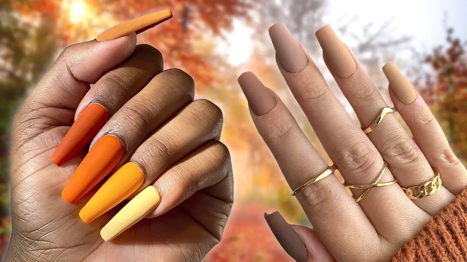 Fascinating Fall Nail Art and Halloween Nail Design