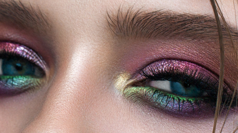 Colorful eyeshadow