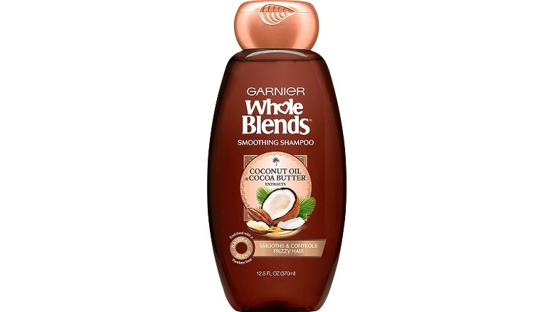 Brown bottle of shampoo