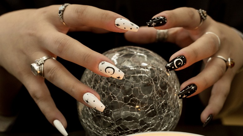 celestial nail art