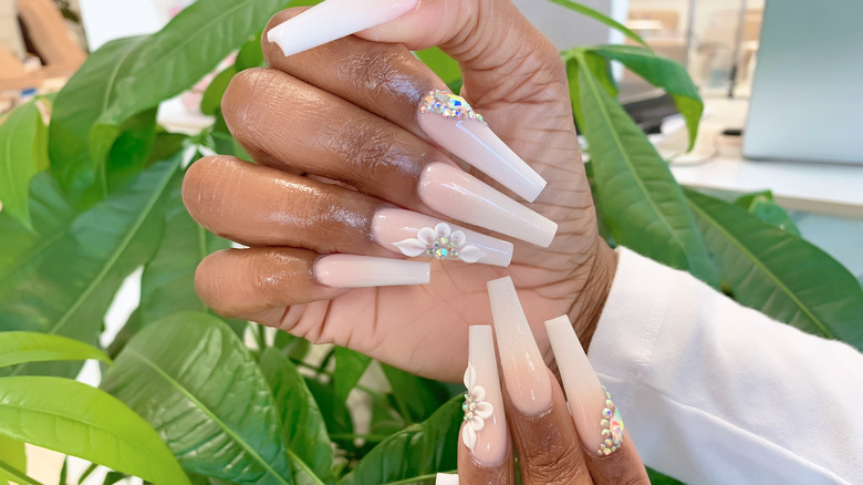 Extra Long Coffin Nails - Temu