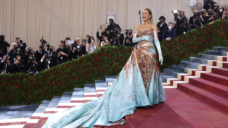 Blake Lively on Met Gala steps