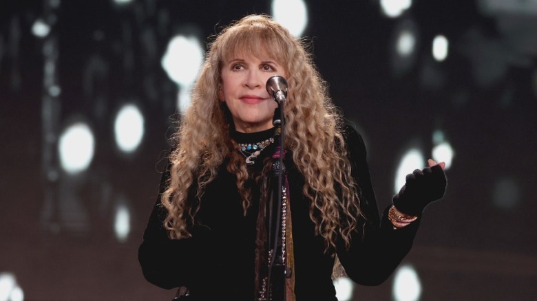 Stevie Nicks performs on stage