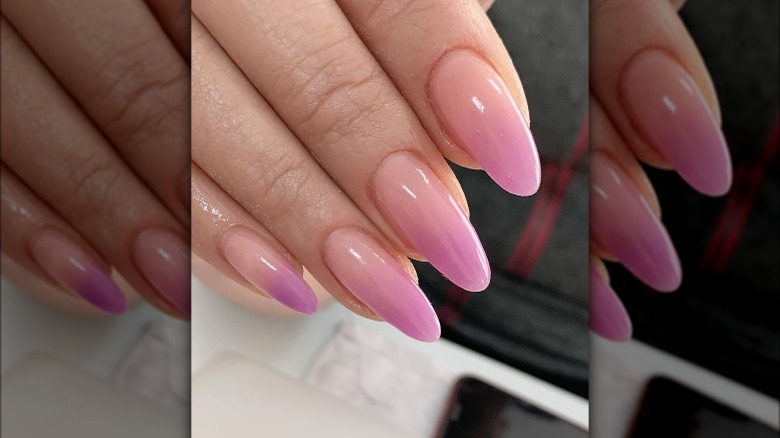 Classy Almond Nails with Ombre - wide 1