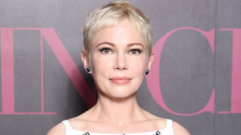 Michelle Williams black earrings