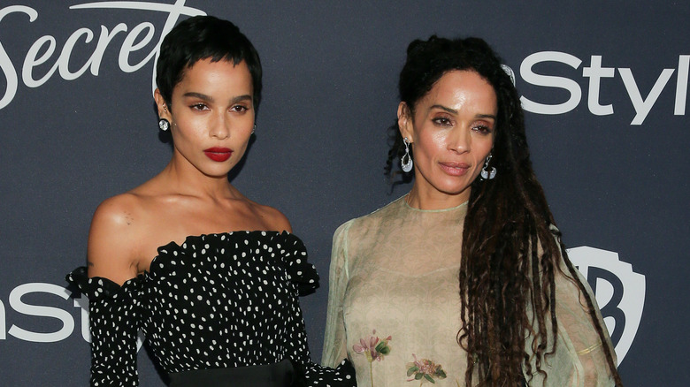 Zoe Kravitz and Lisa Bonet posing