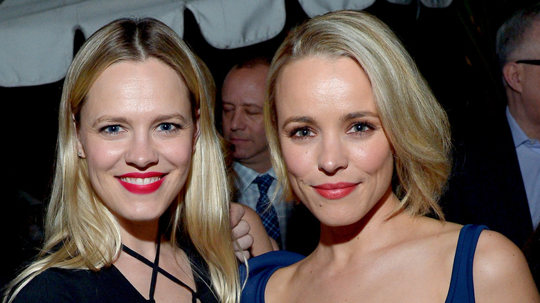 A close-up image of Rachel McAdams and her sister Kayleen McAdams.
