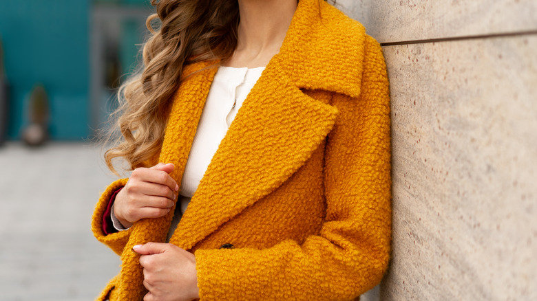 Dark yellow coat