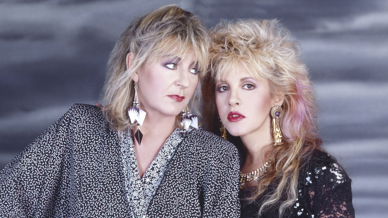 Christine McVie and Stevie Nicks in 1987