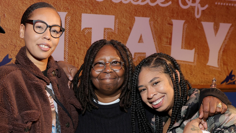 Whoopi Goldberg with her daughter Alex and her granddaughter Amara