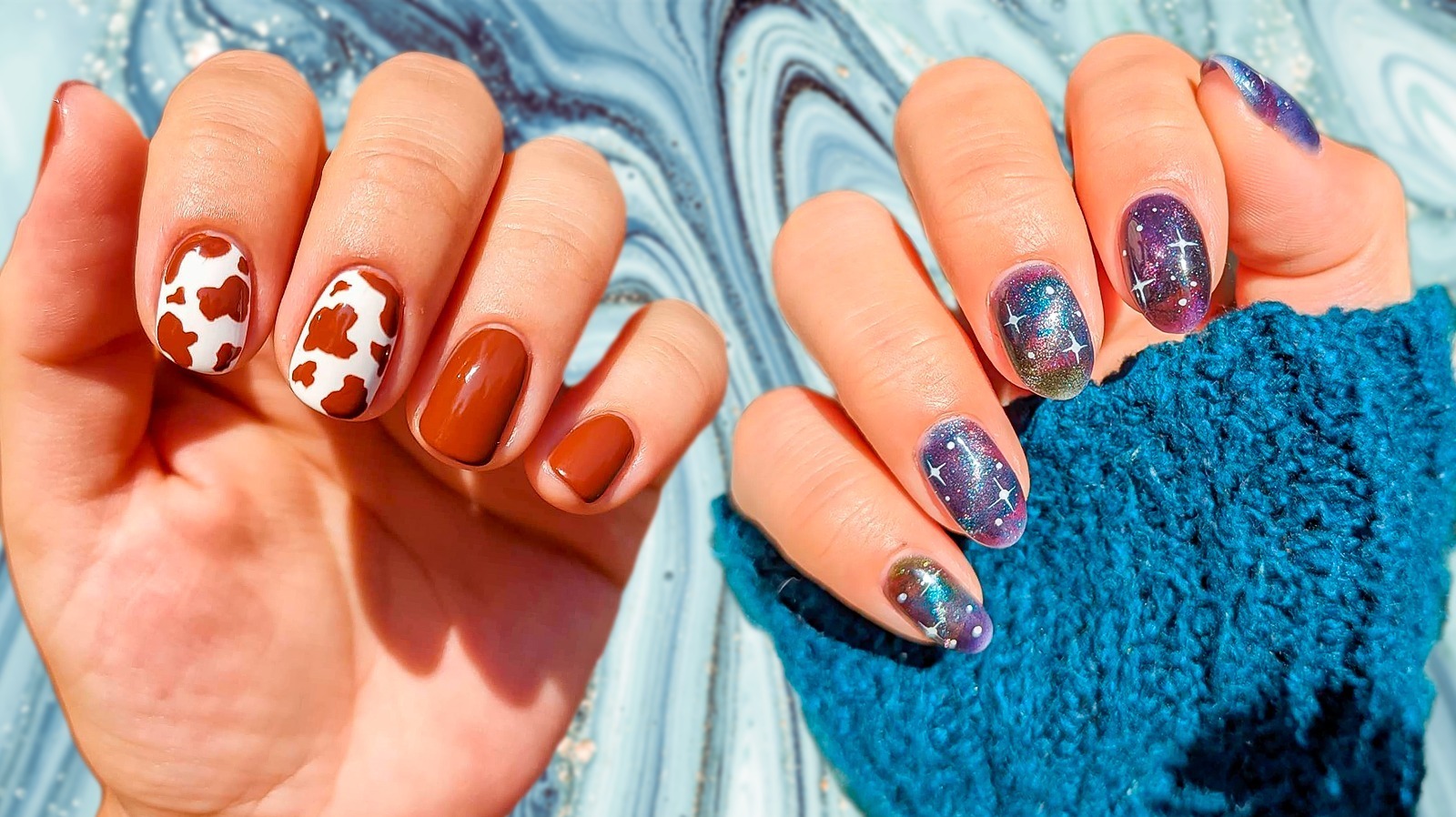 Nail art │ Beach nails / Polished Polyglot