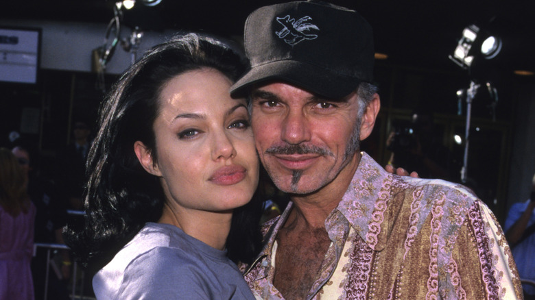 Angelina Jolie and Billy Bob Thornton posing for the camera