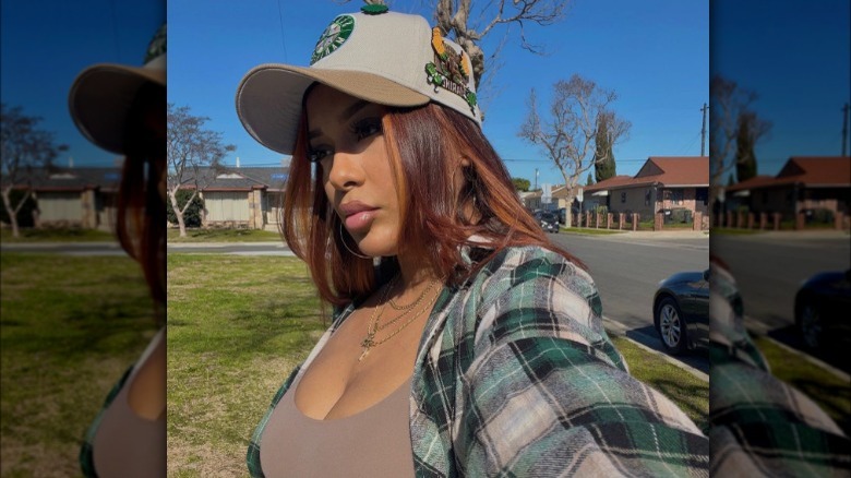 Woman wearing hat