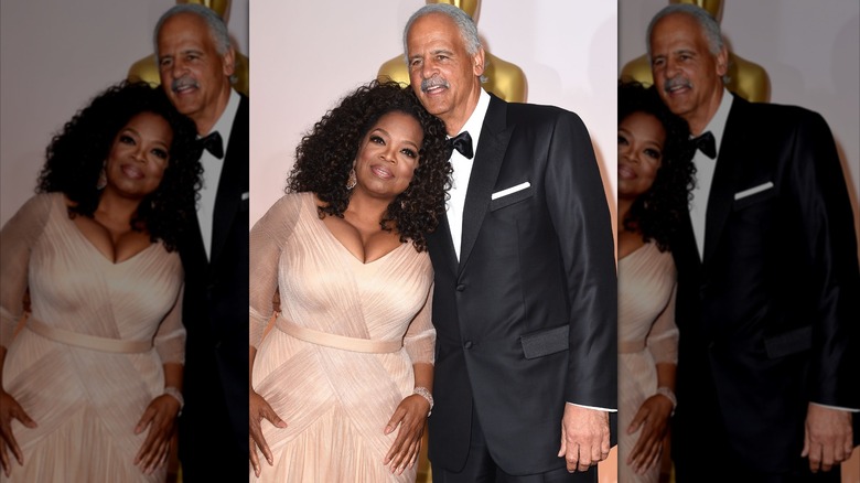 Oprah Winfrey and Stedman Graham at the 2015 Oscars