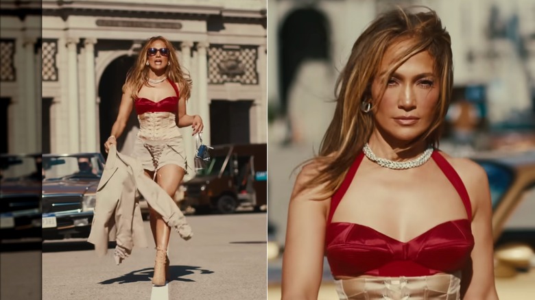 Jennifer Lopez in the "Can't Get Enough" music video.